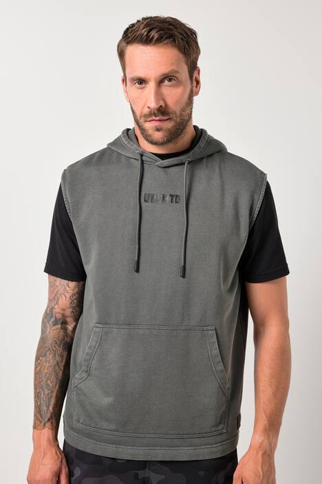 JAY-PI Sweatshirt, Bauchfit, Fitness, Sweat, Kapuze, ärmellos, Vintage Lookbis 7 XL