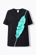 Eco Cotton 3D Leaf Motif Short Sleeve Tee