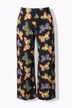 Pantaloni in tessuto fluente con farfalle, taglio della gamba ampio e cintura elastica