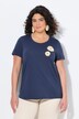 T-shirt en coton bio. Col rond et manches courtes. Motifs brodés