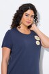 T-shirt en coton bio. Col rond et manches courtes. Motifs brodés