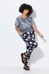Pantaloni sportivi dal taglio ampio con stampa leopardata e texture
