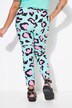 Pantaloni sportivi dal taglio ampio con stampa leopardata e texture
