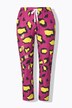Pantaloni sportivi dal taglio ampio con stampa leopardata e texture