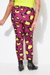 Pantaloni sportivi dal taglio ampio con stampa leopardata e texture