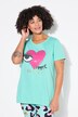 T-shirt dal taglio svasato con cuore con occhio