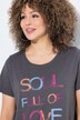 T-shirt, lettermotief, classic, ronde hals, korte mouwen