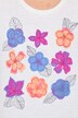 T-shirt, bloemen, A-lijn, ronde hals, korte mouwen