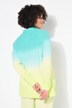 Blouse, oversized, mousseline, kleurverloop
