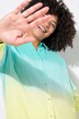 Blouse, oversized, mousseline, kleurverloop