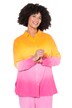 Halenka, oversize, mušelín, barevný přechod