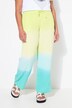 Pantaloni dal taglio dritto in mussola con gradiente di colore