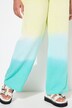 Pantaloni dal taglio dritto in mussola con gradiente di colore