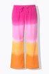 Pantaloni dal taglio dritto in mussola con gradiente di colore