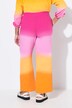 Pantaloni dal taglio dritto in mussola con gradiente di colore