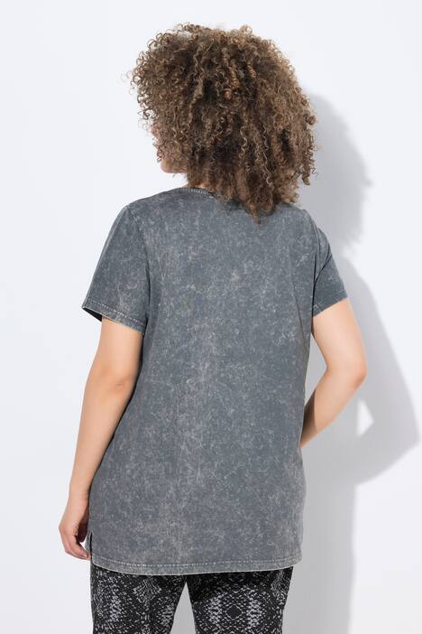 T-Shirt, Vintage-Waschung, Classic, Ziernieten