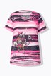Camiseta, forma en A, rayas, motivo de vaquero