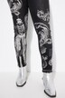 Jeans, slim fit, print op de voorkant, 5-pocket