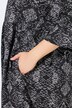 Maxi-Jerseykleid, Schlangenmuster, 3/4-Arm