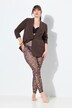 Leggings di mesh con fantasia leopardata