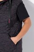 Lang quiltet vest, stjernemønster