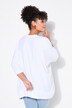 Skjortebluse, oversized, tilspidset søm