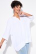 Skjortebluse, oversized, tilspidset søm