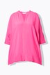 Oversized pointed hem blouse shirt
