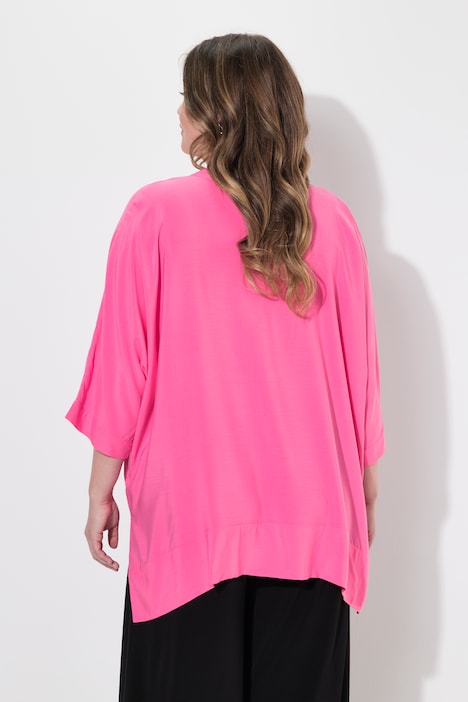Blouse oversize, base se terminant en pointes