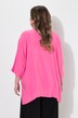 Oversized pointed hem blouse shirt