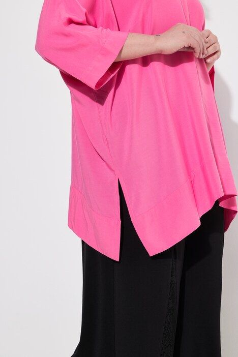 Blouse oversize, base se terminant en pointes