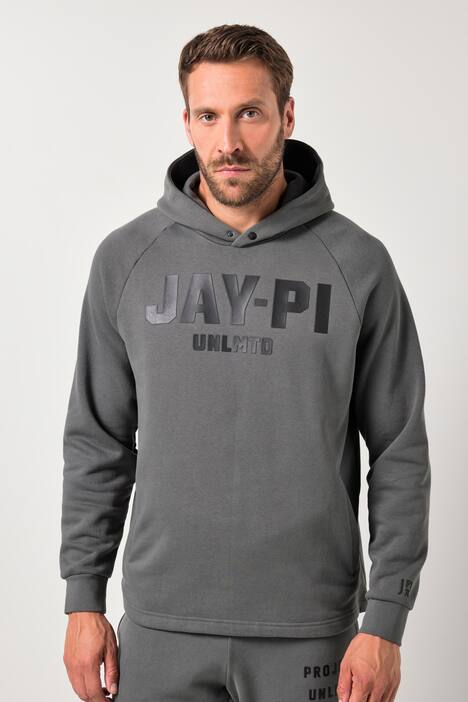 JAY-PI Hoodie Bauchfit, Fitness, Sweat, Kapuze, bis 7 XL