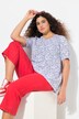 T-shirt, fisk, læg, V-udskæring, korte ærmer