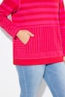 Hoodie, striber, kængurulomme, hætte, lange ærmer