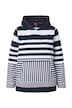 Mikina s kapucí, pruhy, klokaní kapsa, dlouhé rukávy