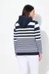 Hoodie, strepen, capuchon, kangoeroezak, lange mouwen