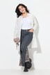 Jeans, utsvingt ben, leopard, frynsehem, 5-lommer