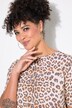 T-skjorte, A-linje, leopard-mønster
