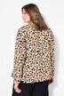 Hemdjacke, Boxy Shape, Leinenmix, Leo, gerundeter Saum