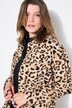 Hemdjacke, Boxy Shape, Leinenmix, Leo, gerundeter Saum