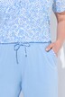 Pyjama, bloemen, V-hals, halve mouwen, zakken