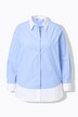 Stribet bluse, lagdelt look, langørmet