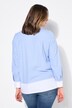 Stribet bluse, lagdelt look, langørmet