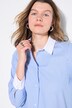 Stribet bluse, lagdelt look, langørmet