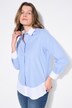 Stribet bluse, lagdelt look, langørmet