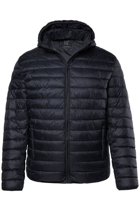 Lehká prošívaná bunda JAY-PI, břišní střih, kapuce, do 7XL