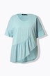 T-skjorte, volang, oversized, V-hals, korte ermer