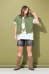 Vesta, lněná směs, oversize, zip, 4 kapsy