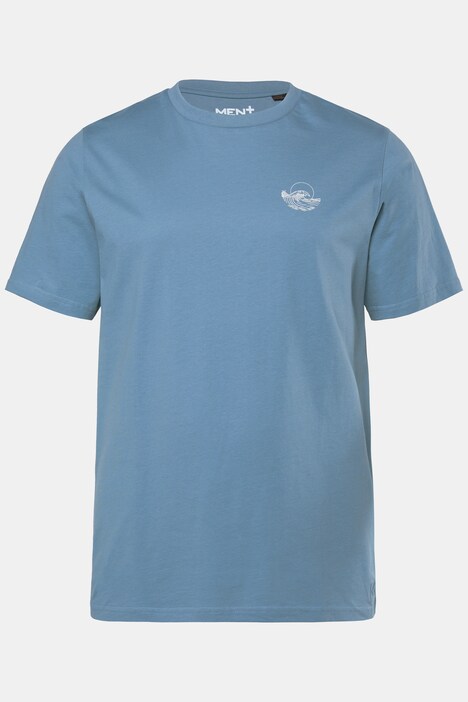 Men+ T-shirt, korte ærmer, lille print, op til 8 XL