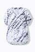 Blouseshirt, oversized, batikprint, V-hals
